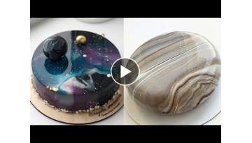 Oddly Satisfying Mirror Glaze Cake Decorating Compilation | Yummy Yummy